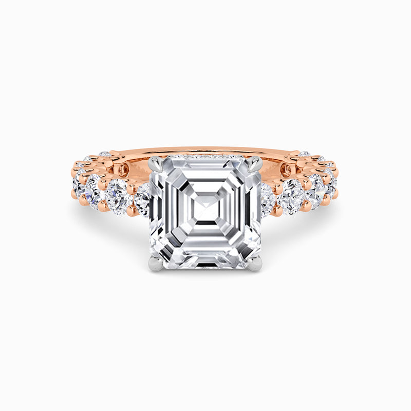 Asscher Cut Lab Diamond Engagement Ring (1.50CT+)