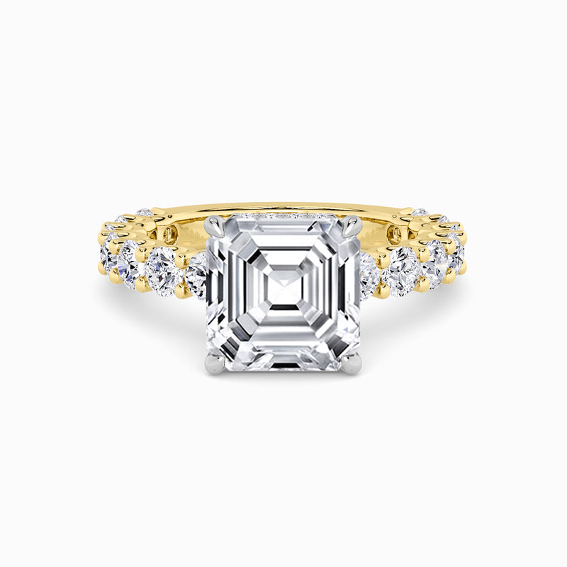 Asscher Cut Lab Diamond Engagement Ring (1.50CT+)