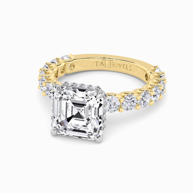 Asscher Cut Lab Diamond Engagement Ring (1.50CT+)