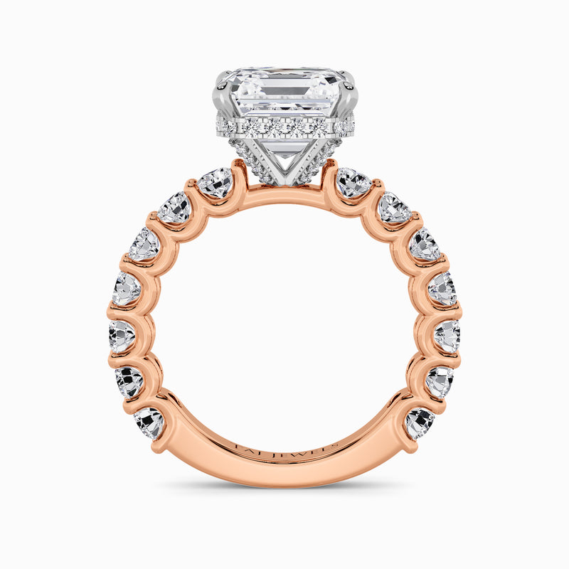 Asscher Cut Lab Diamond Engagement Ring (1.50CT+)