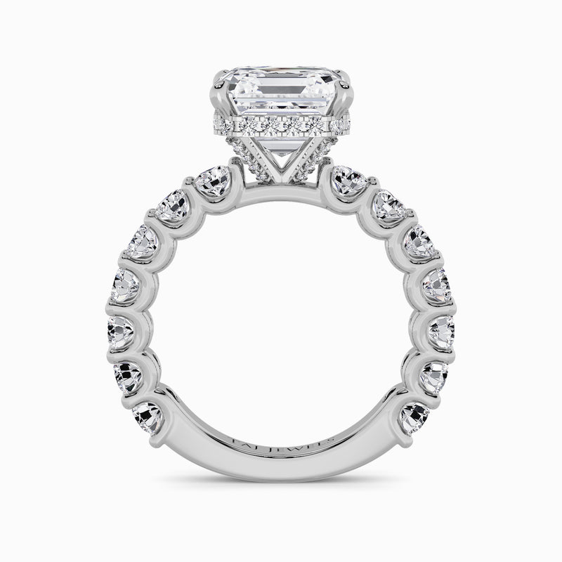 Asscher Cut Lab Diamond Engagement Ring (1.50CT+)