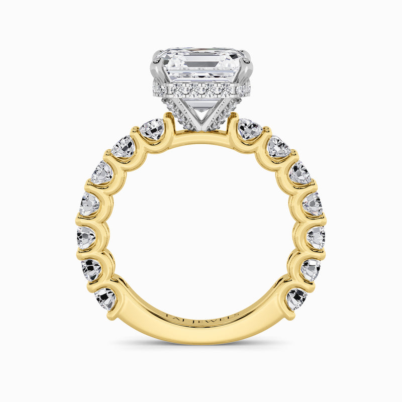 Asscher Cut Lab Diamond Engagement Ring (1.50CT+)