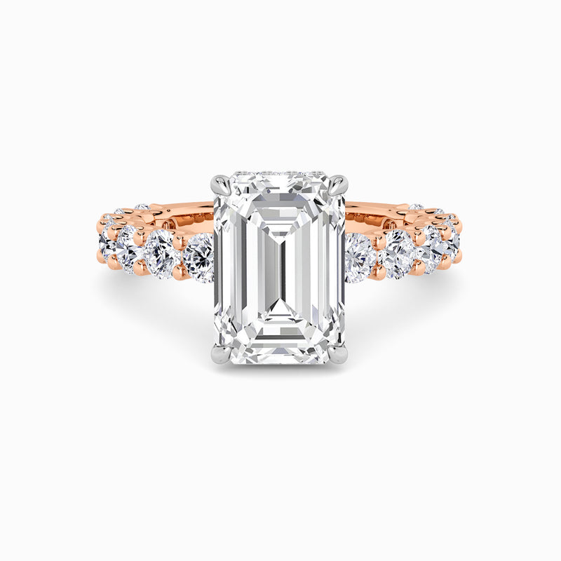 Emerald Cut Lab Diamond Engagement Ring (1.50CT+)