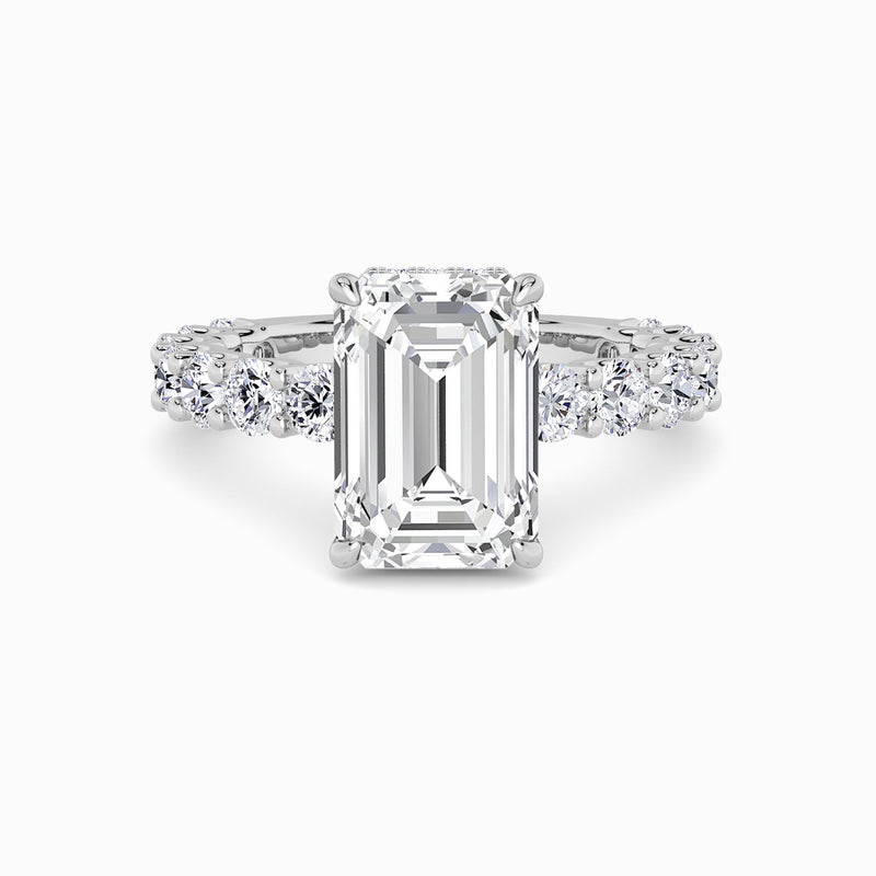 Emerald Cut Lab Diamond Engagement Ring (1.50CT+)