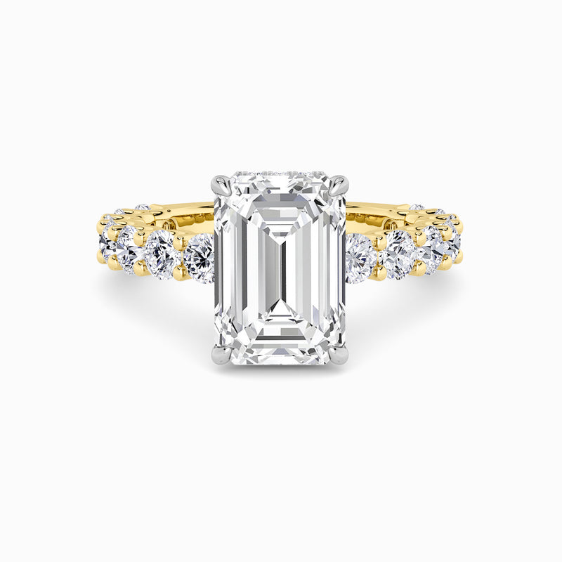 Emerald Cut Lab Diamond Engagement Ring (1.50CT+)