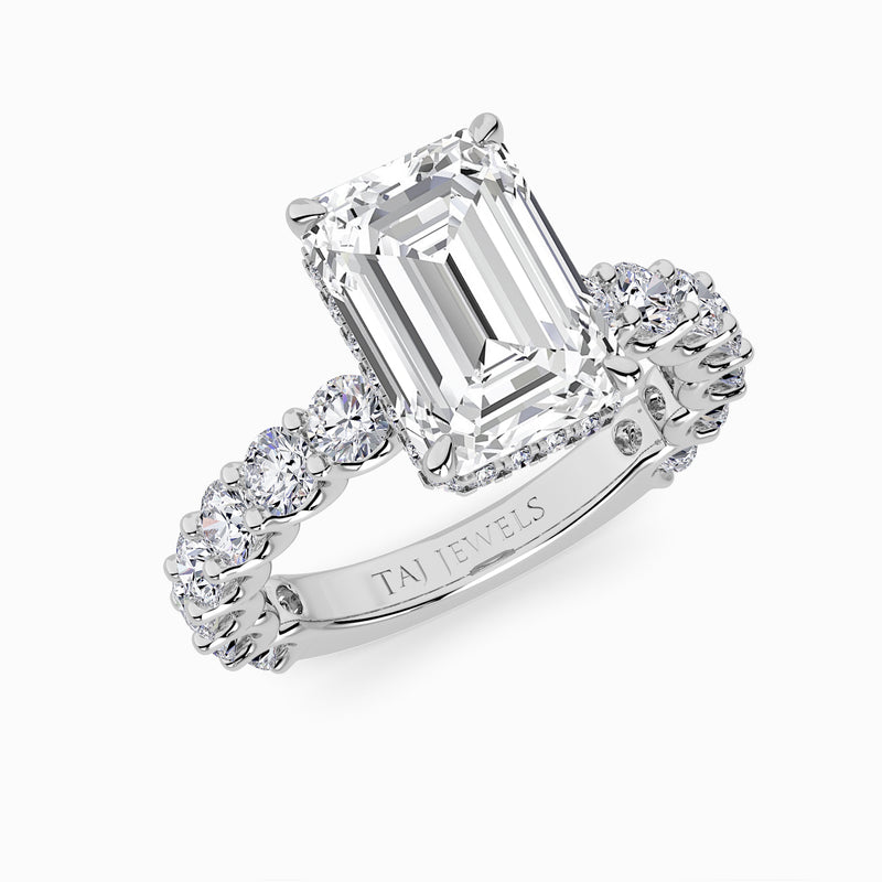 Emerald Cut Lab Diamond Engagement Ring (1.50CT+)