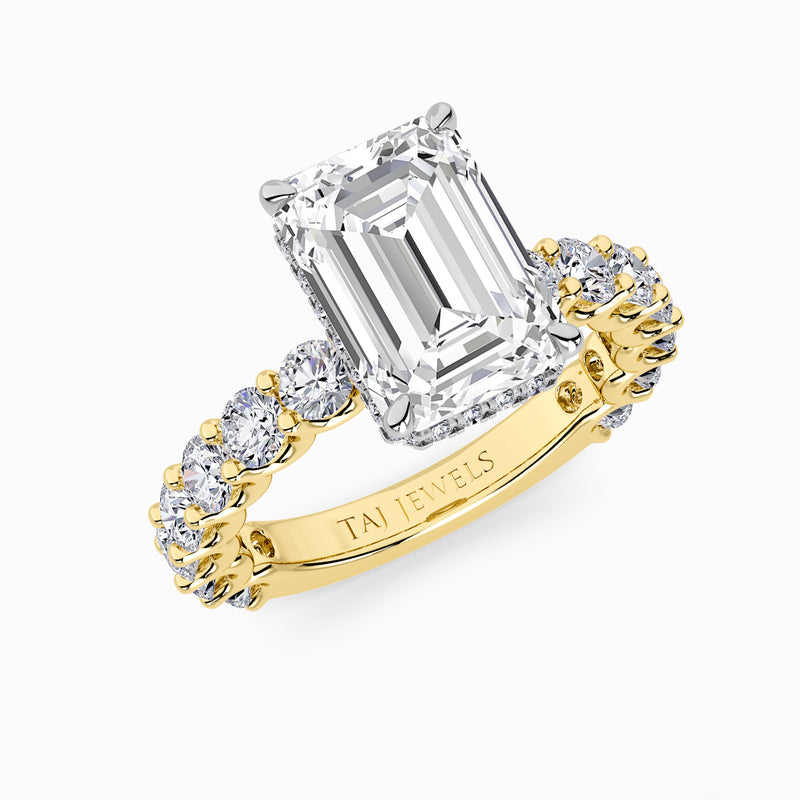 Emerald Cut Lab Diamond Engagement Ring (1.50CT+)