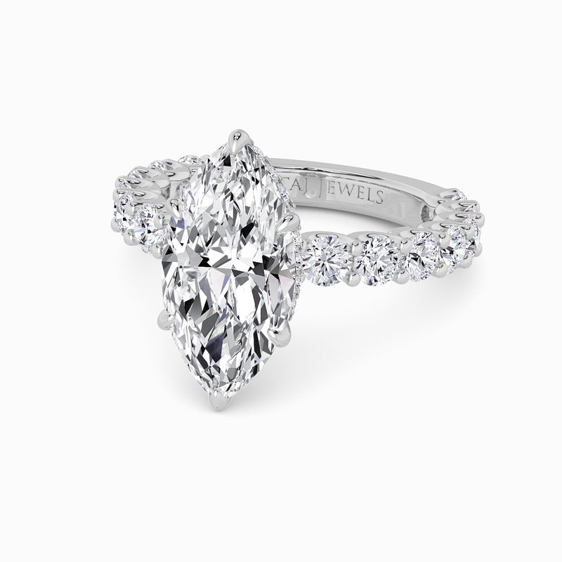 Marquise Brilliant Lab Diamond Engagement Ring (1.50CT+)