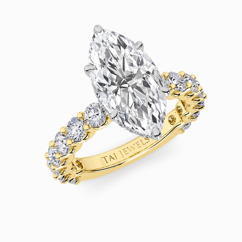 Marquise Brilliant Lab Diamond Engagement Ring (1.50CT+)