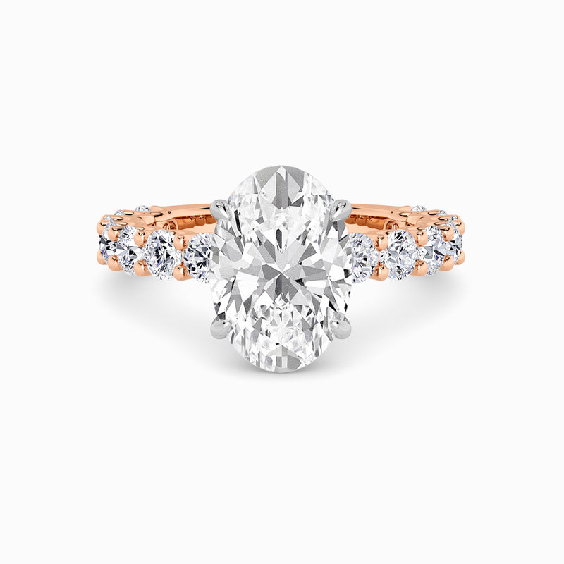 Oval Brilliant Lab Diamond Engagement Ring (1.50CT+)