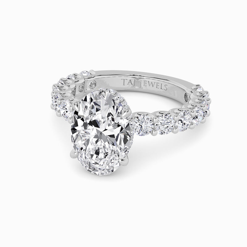 Oval Brilliant Lab Diamond Engagement Ring (1.50CT+)