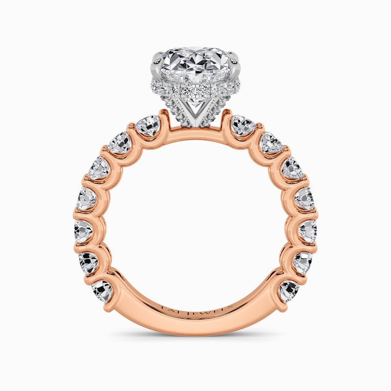 Oval Brilliant Lab Diamond Engagement Ring (1.50CT+)