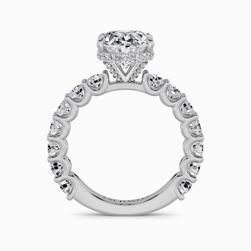 Oval Brilliant Lab Diamond Engagement Ring (1.50CT+)