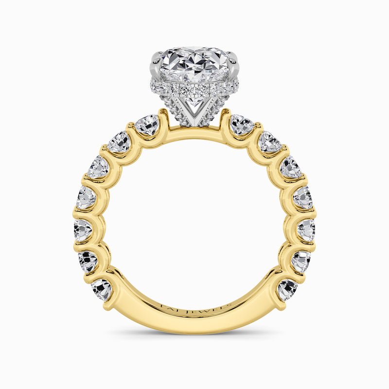 Oval Brilliant Lab Diamond Engagement Ring (1.50CT+)