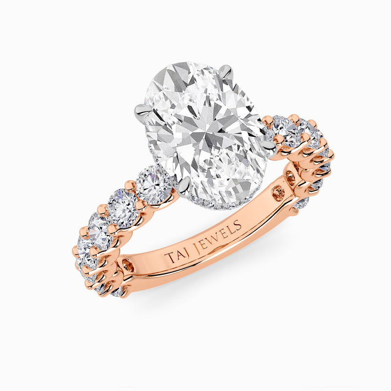 Oval Brilliant Lab Diamond Engagement Ring (1.50CT+)