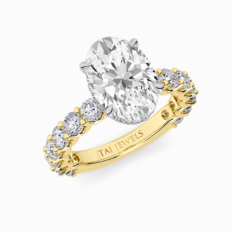 Oval Brilliant Lab Diamond Engagement Ring (1.50CT+)