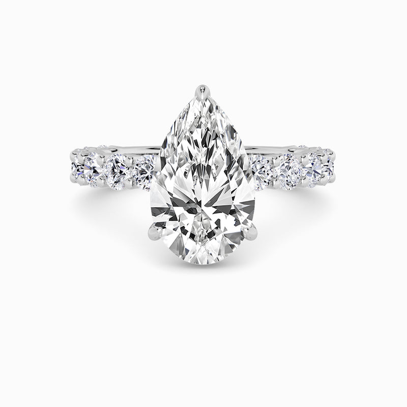 Pear Brilliant Lab Diamond Engagement Ring (1.50CT+)