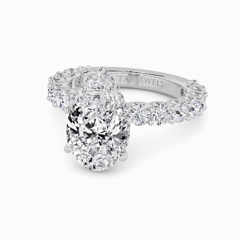 Pear Brilliant Lab Diamond Engagement Ring (1.50CT+)