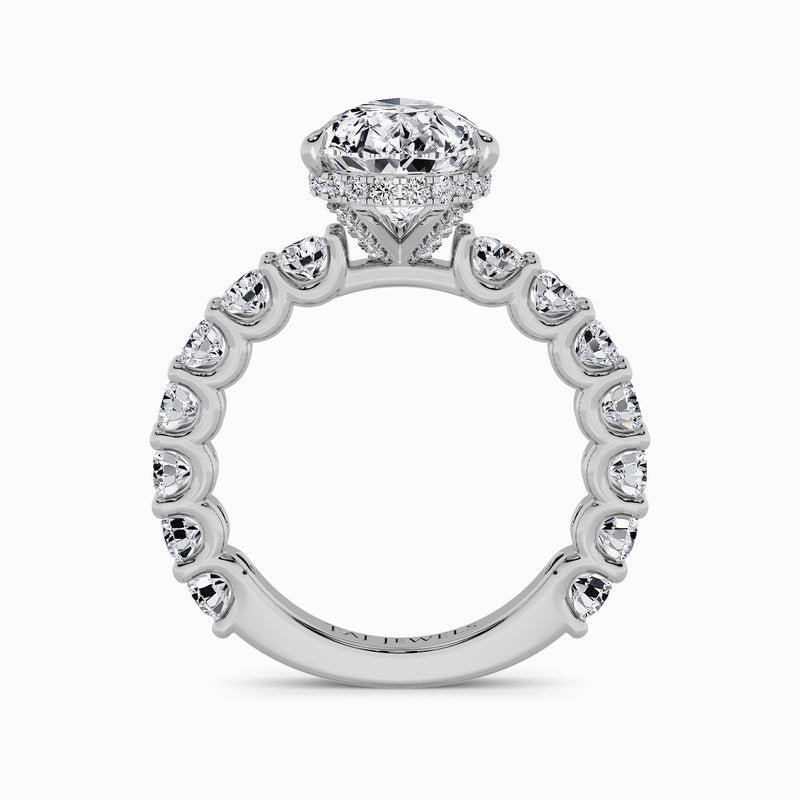 Pear Brilliant Lab Diamond Engagement Ring (1.50CT+)