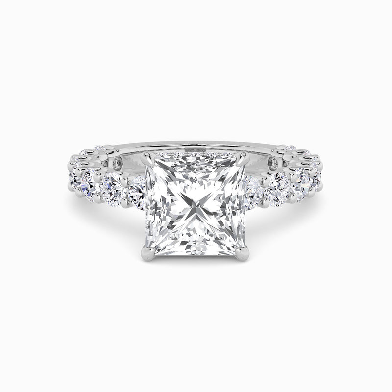 Princess Cut Lab Diamond Engagement Ring (1.50CT+)