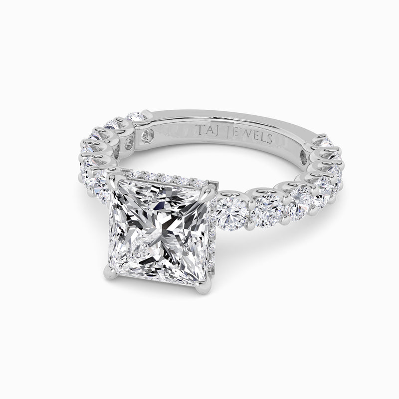 Princess Cut Lab Diamond Engagement Ring (1.50CT+)