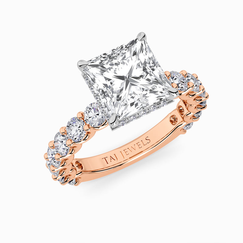 Princess Cut Lab Diamond Engagement Ring (1.50CT+)