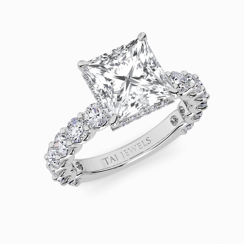 Princess Cut Lab Diamond Engagement Ring (1.50CT+)