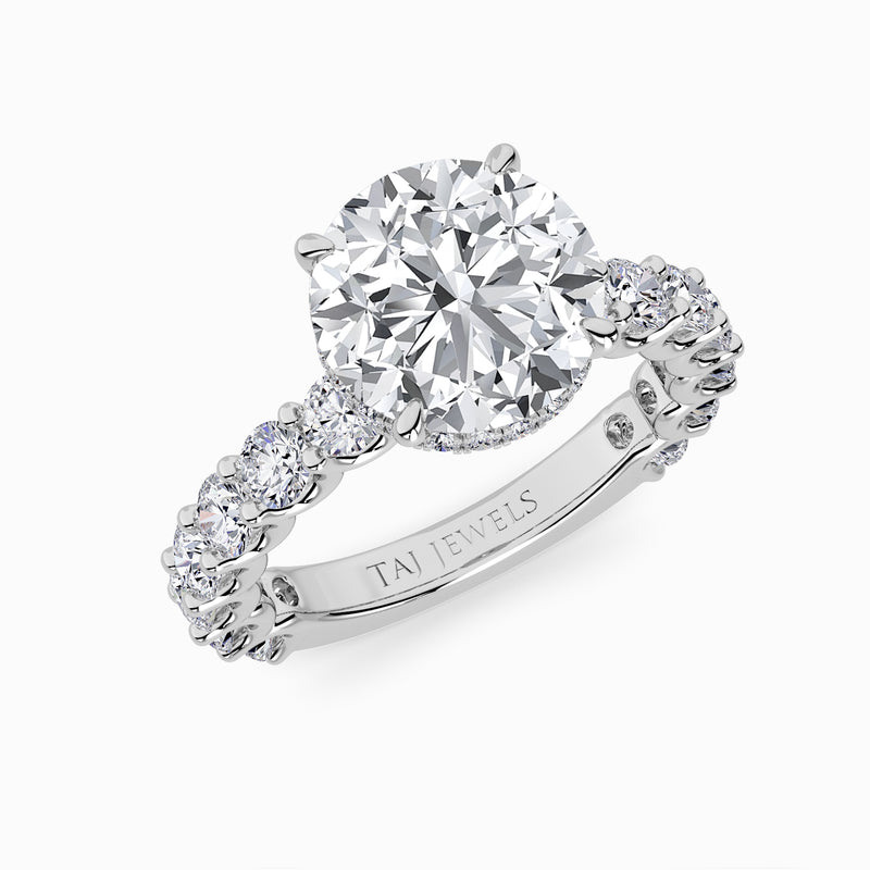 Round Brilliant Cut Lab Diamond Engagement Ring (1.50CT+)