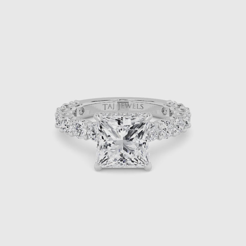 Princess Cut Lab Diamond Engagement Ring (1.50CT+)