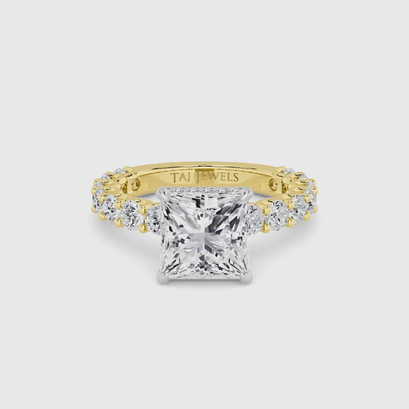 Princess Cut Lab Diamond Engagement Ring (1.50CT+)