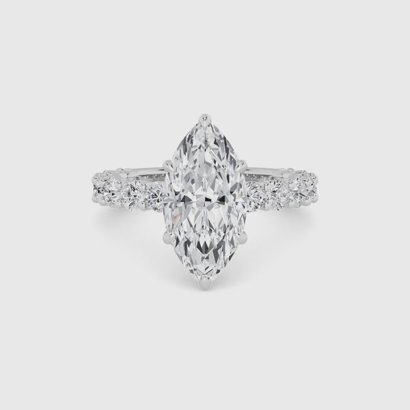 Marquise Brilliant Lab Diamond Engagement Ring (1.50CT+)