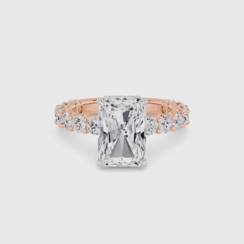 Radiant Cut Lab Diamond Engagement Ring (1.50CT+)